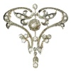Art Nouveau diamond brooch pendant
